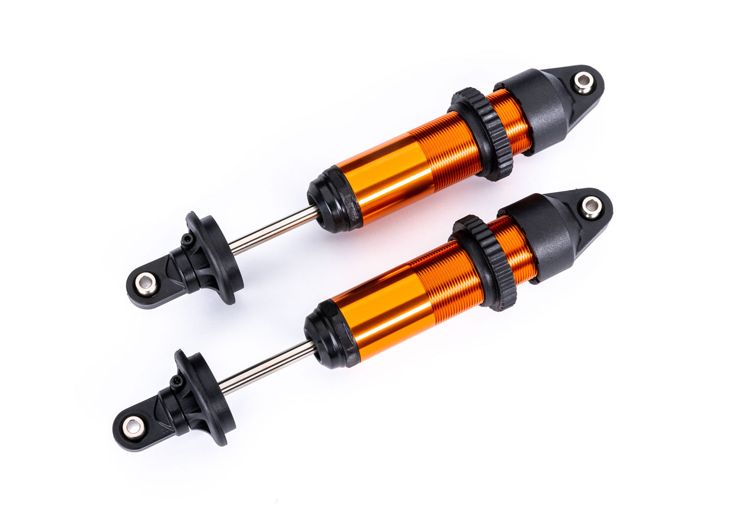 Shocks GTX medium (aluminum orange-anodized) (fully assembled w/o springs) (2)