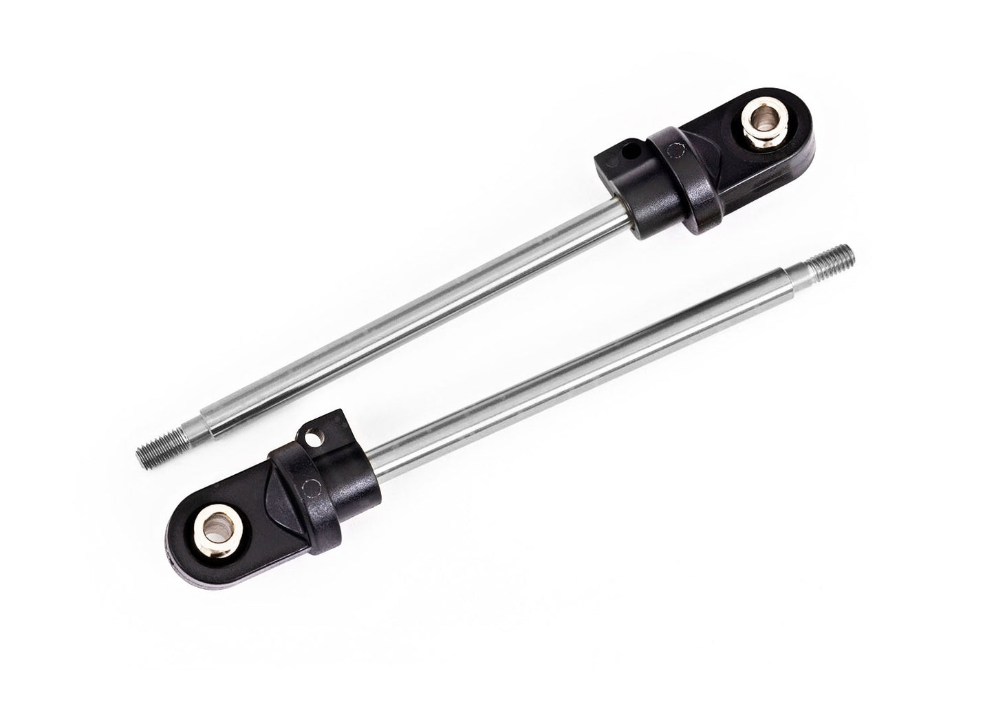 Shock shaft 92mm (GTX) (steel chrome finish) (2) (assembled with rod ends & hollow balls)