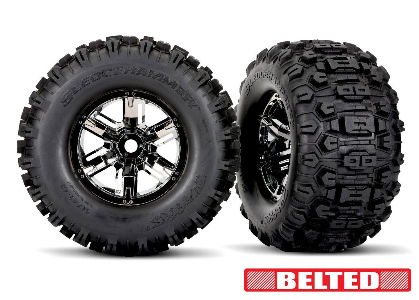 T&W XMAXX BLACK CHROME WHEEL MAXX - AT  BELTED