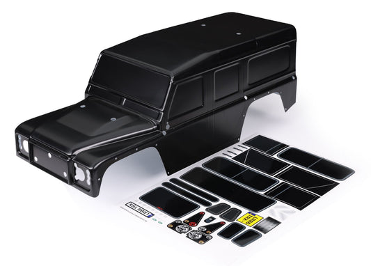 BODY TRX-4 DEFENDER BLK DECALS