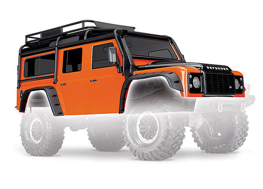 Body Land Rover  Defender  adventure orange (complete with ExoCage inner fenders fuel canisters and jack)
