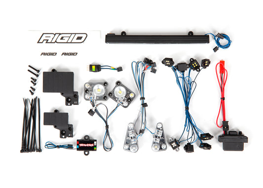 LED light set complete with power supply (contains headlights tail lights roof light bar rock lights & distribution block) (fits #8011 body)