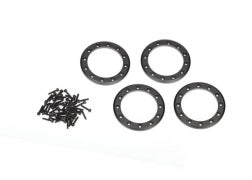 Beadlock rings black (1.9") (aluminum) (4)/ 2x10 CS (48)