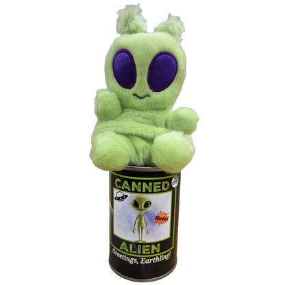 Canned Alien | Stuffed Plush | Funny Jokes Extraterrestrial: Pop Top Lid