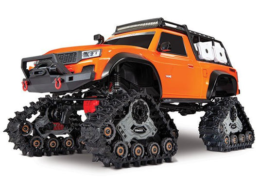 Discontinued - TRX-4 with All-Terrain Traxx™:  1/10 Scale 4WD Electric Truck. Ready-to-Race with TQ 2.4GHz Radio System XL-5 HV ESC (fwd/rev) and Titan 550 motor.