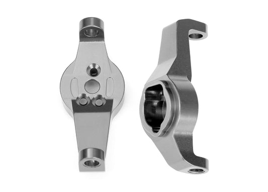 Caster blocks 6061-T6 aluminum (charcoal gray-anodized) left and right