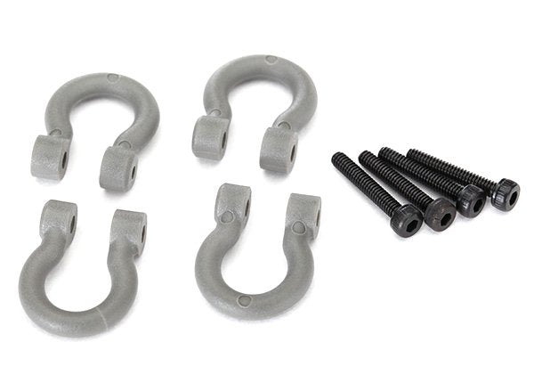 Bumper D-Rings grey (front or rear)/ 2x12 CS (4)