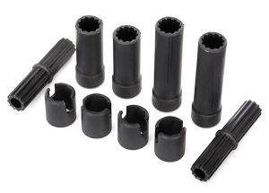 Half shafts center (internal splined front (2) & internal splined rear (2)/ external splined (2)/ pin retainer (4)) (plastic parts only)