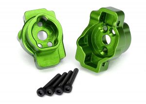 Discontinued - Portal drive axle mount rear 6061-T6 aluminum (green-anodized) (left and right)/ 2.5x16 CS (4)
