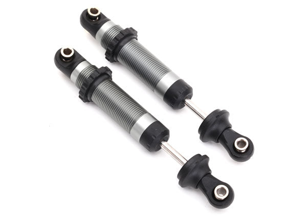Shocks GTS silver aluminum (assembled with spring retainers) (2)