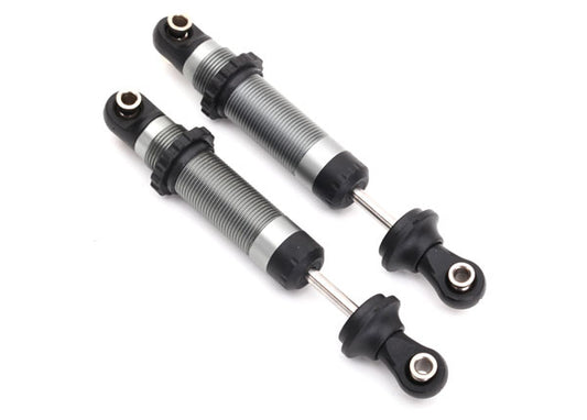 Shocks GTS silver aluminum (assembled with spring retainers) (2)