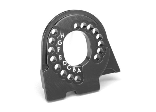 Motor mount plate 6061-T6 aluminum (charcoal gray-anodized)