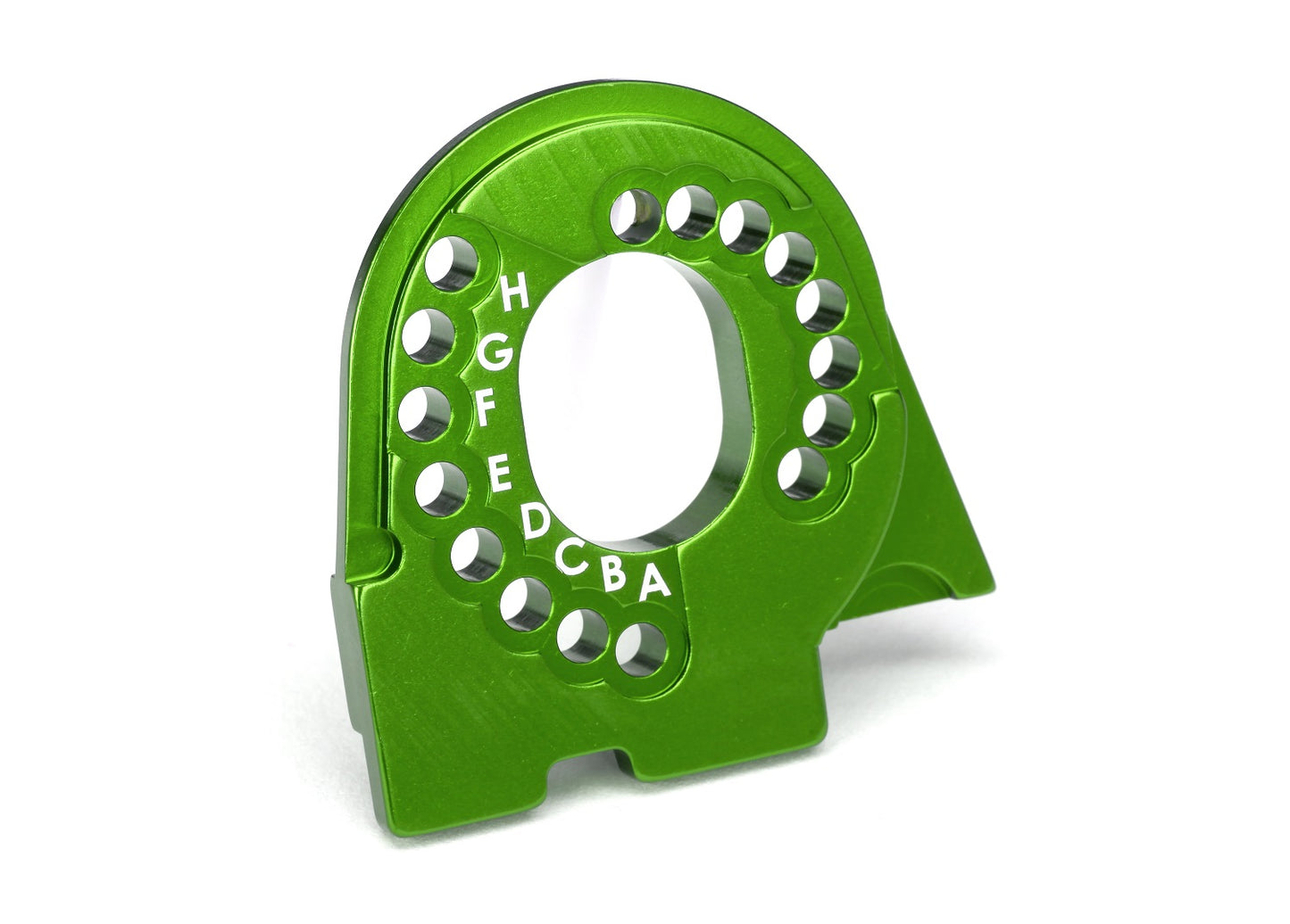 Motor mount plate 6061-T6 aluminum (green-anodized)