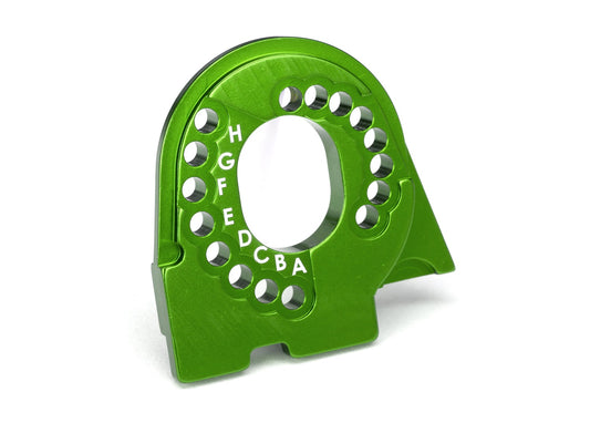 Motor mount plate 6061-T6 aluminum (green-anodized)