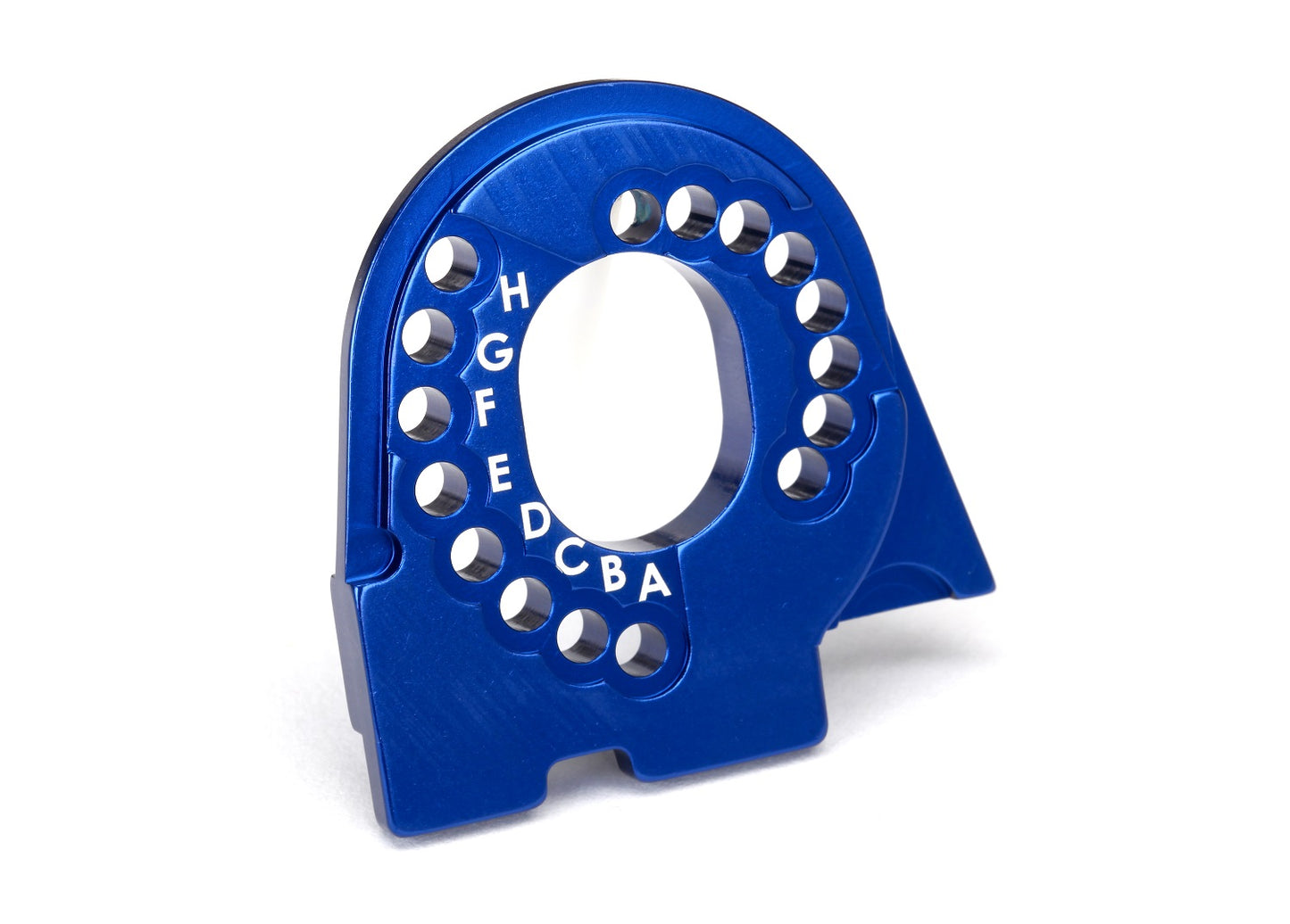 Motor mount plate 6061-T6 aluminum (blue-anodized)