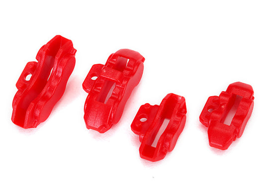 Brake calipers (red) front (2)/ rear (2)