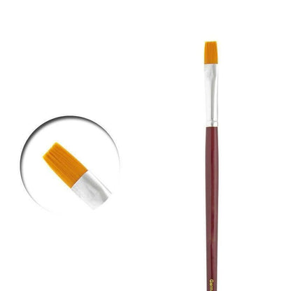 PM.006 PM05 006: Flat Rectangular Brush No. 6 Toray Synthetic Toray -