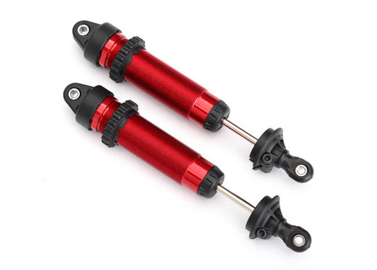 Shocks GTR 134mm aluminum (red-anodized) (fully assembled w/o springs) (front threaded) (2)