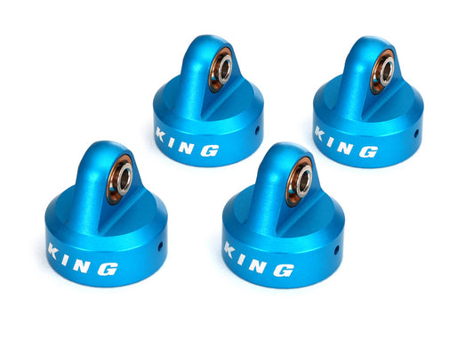 Shock caps aluminum (blue-anodized) King Shocks (4)