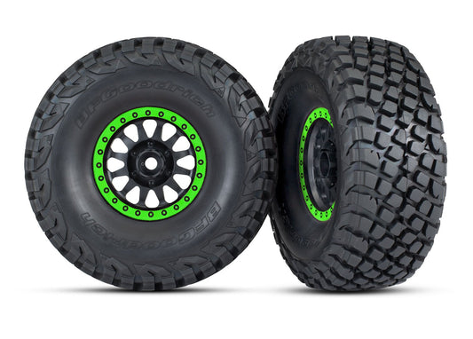 Method Black & Green Race Wheels w/ BFG Tires (2)