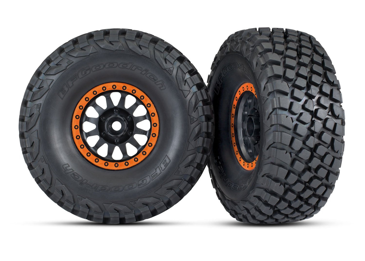 Method Black & Orange Race Wheels w/ BFG Tires (2)