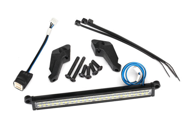 LED light bar front (high-voltage) (52 white LEDs (double row) 100mm wide)