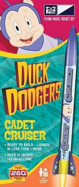 MPC Duck Dodgers Cadet Cruiser Flying Model Rocket Kit