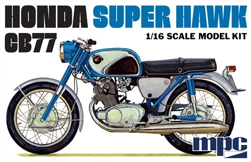 MPC HONDA SUPER HAWK MOTORCYCLE 1:16 SCALE MODEL KIT