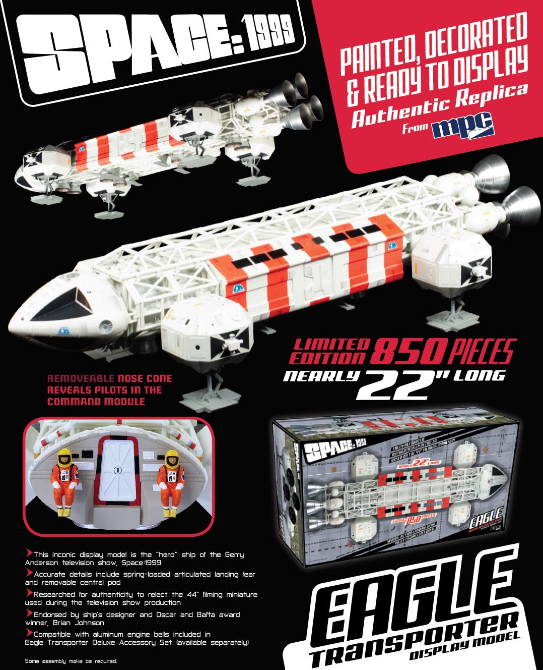 1/48 Space:1999 Rescue Eagle PreBuilt Model