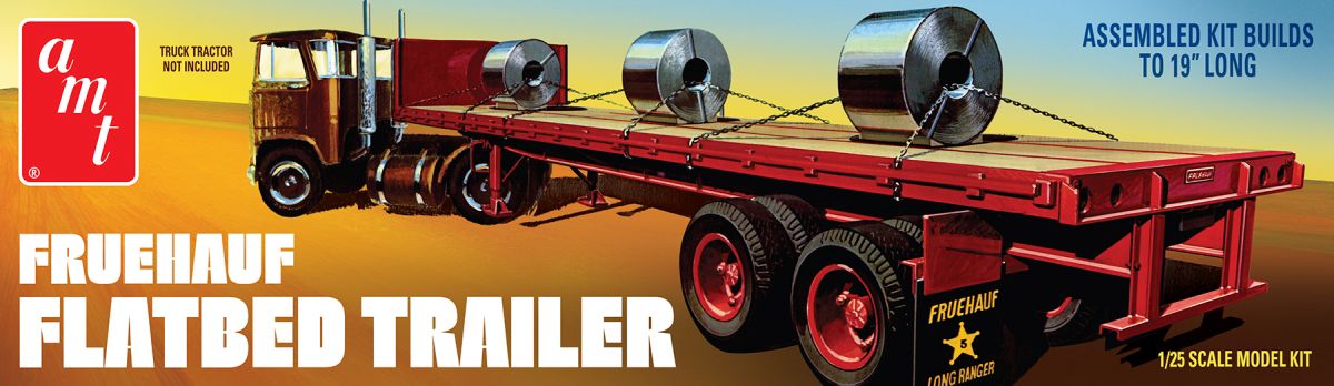 Fruehauf Flatbed Trailer 1/25 AMT1399