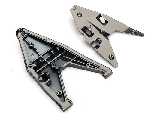 Suspension arm lower right/ arm insert (satin black chrome-plated) (assembled with hollow ball)