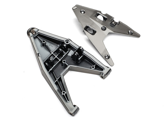 Suspension arm lower left/ arm insert (satin black chrome-plated) (assembled with hollow ball)