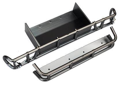 Bumper rear/ bumper extension (satin black chrome-plated)