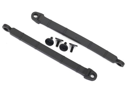 Limit strap rear suspension (2)/ 3x8 flat-head screw (4)