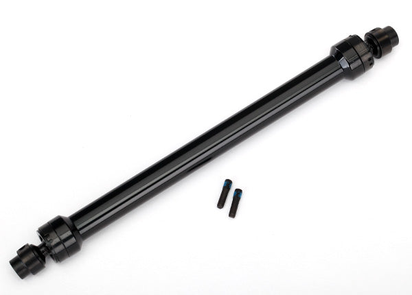 Driveshaft center rear 6061-T6 aluminum (black-anodized) (fully assembled)/ 3mm screw pin (2)