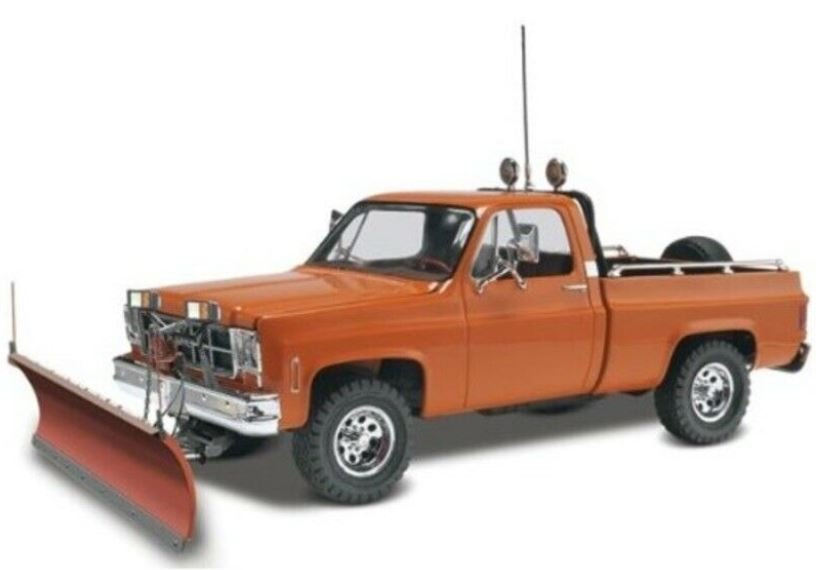 857222 1/24 GMC Pickup w/Snow Plow