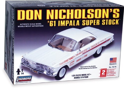 1/25 Scale Don Nicholson's 1961 Impala Super Stock Plastic Model Kit