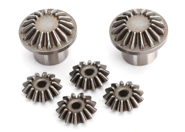 Gear set differential (front) (output gears (2)/ spider gears (4))
