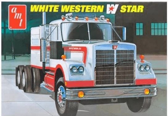 AMT White Western Star Semi Tractor