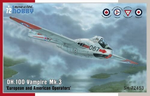 DH.100 Vampire Mk.3 'European and American Operators' Special Hobby | No. SH72453 | 1:72