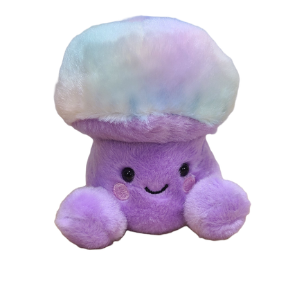 Canned Mushroom - Ombre Rainbow Mushroom Plush Gift w/Jokes: Pop Top Lid