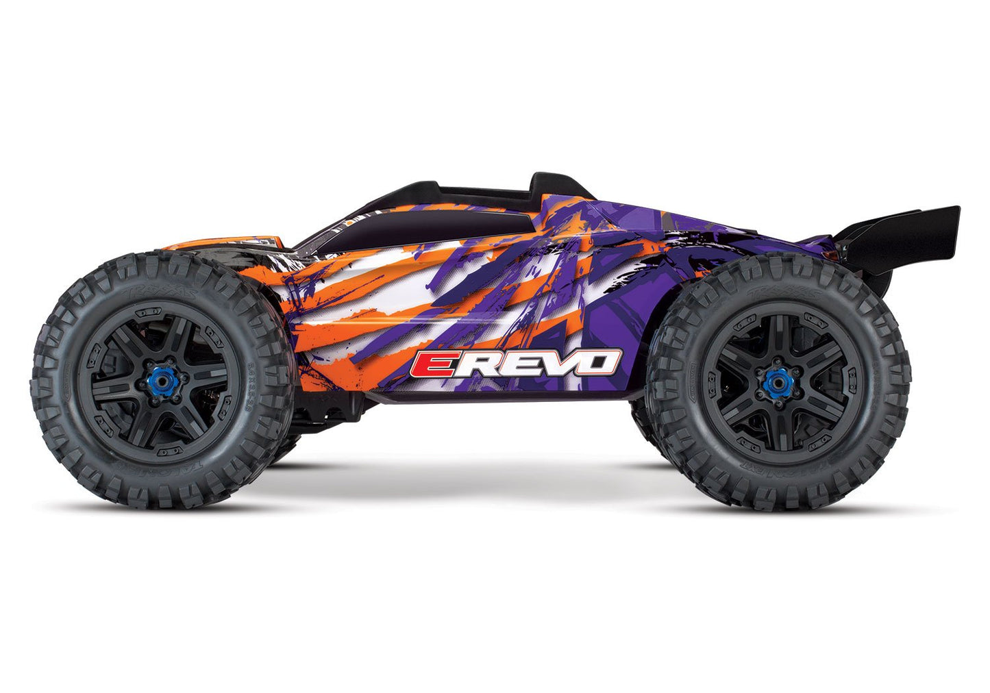 Discontinued - E-Revo VXL Brushless Orange and Blue  1/10 Scale 4WD Brushless Electric Monster Truck with TQi 2.4GHz Traxxas Link Enabled Radio System Velineon VXL-6s brushless ESC (fwd/rev) and Traxxas Stability Management (TSM)