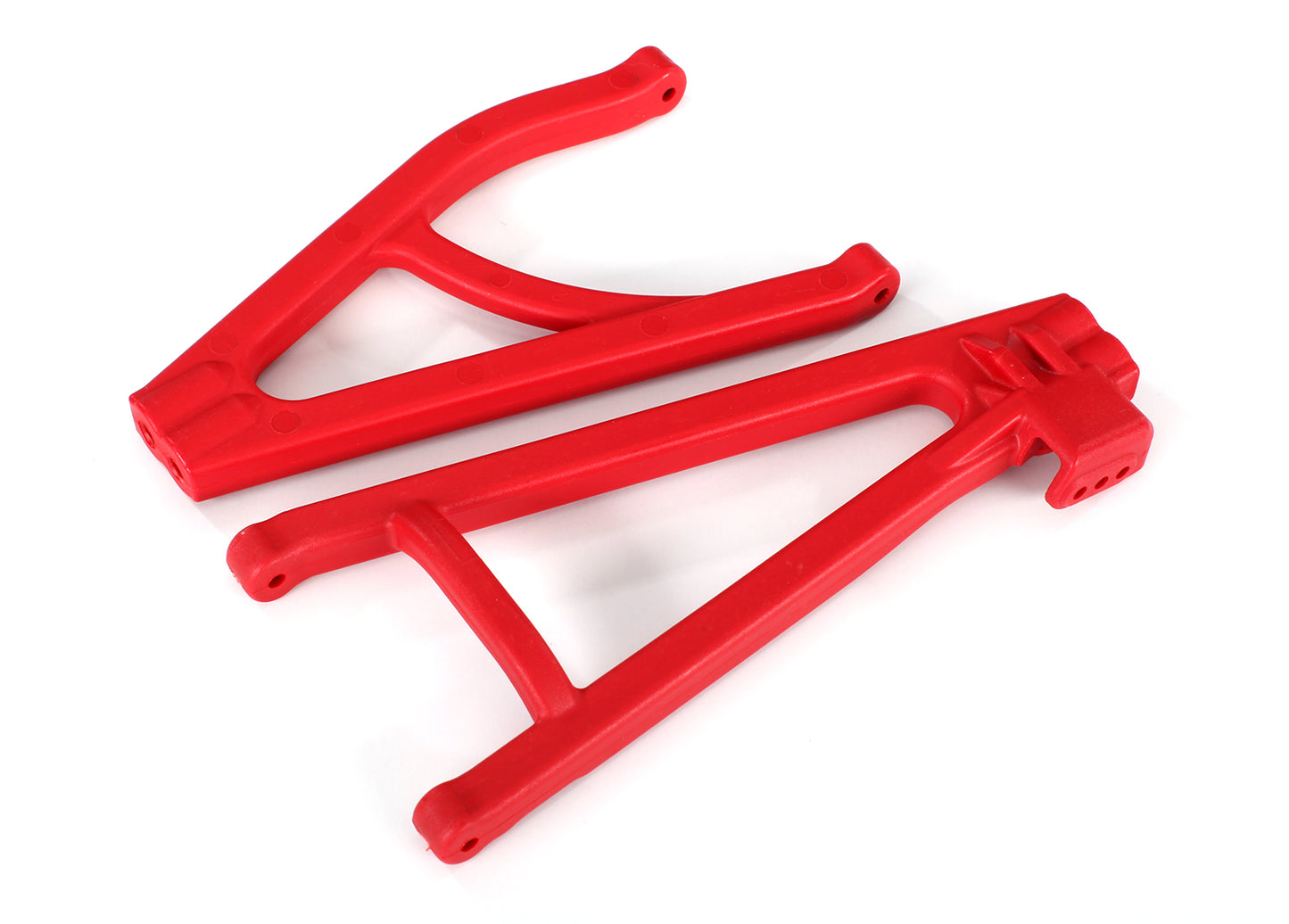 Suspension arms rear (left) heavy duty adjustable wheelbase (upper (1)/  lower (1)) Red