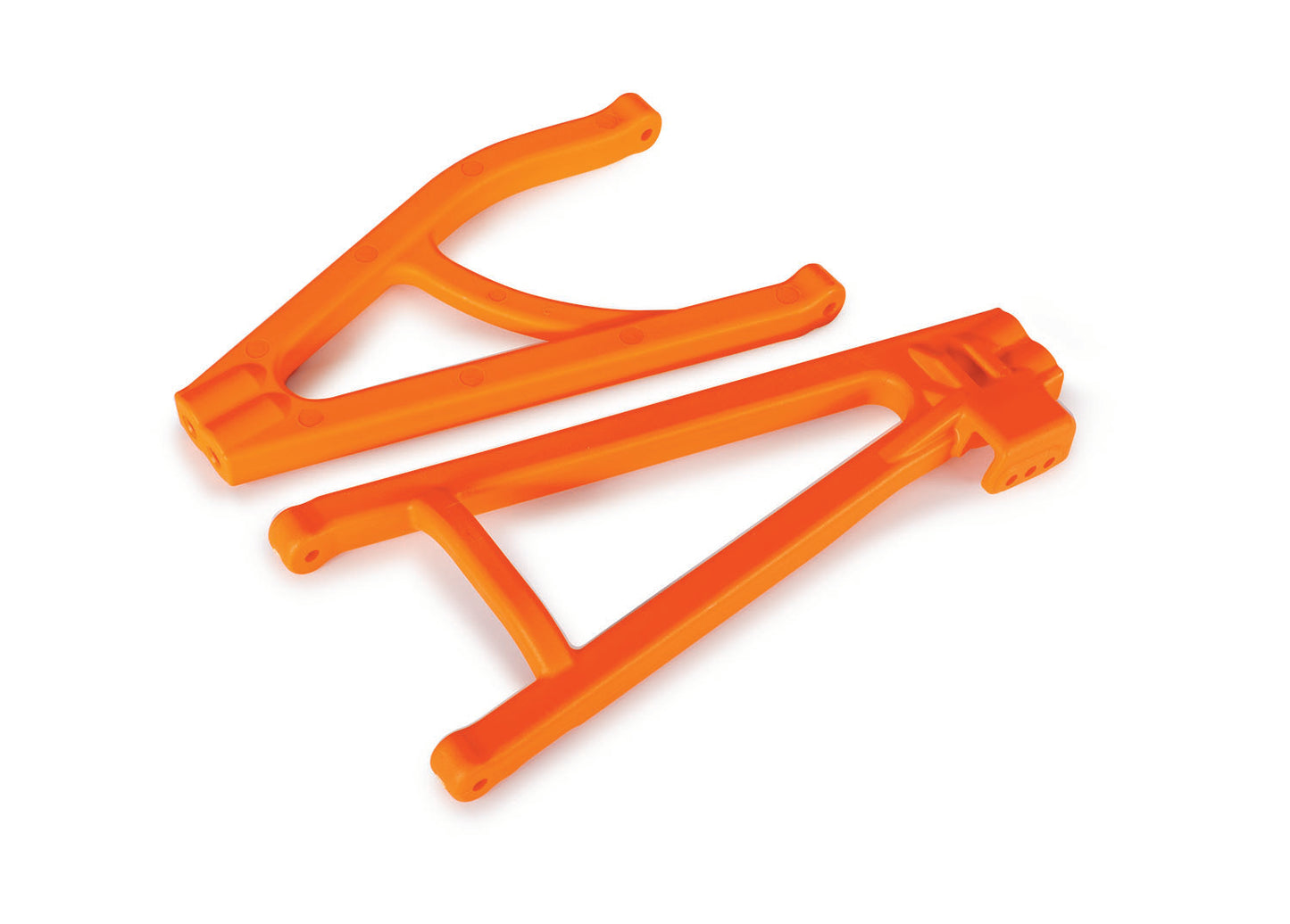 Suspension arms rear (left) heavy duty adjustable wheelbase (upper (1)/  lower (1)) Orange