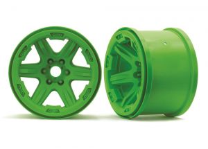 Discontinued - Wheels 3.8" (green) (2) (17mm splined)