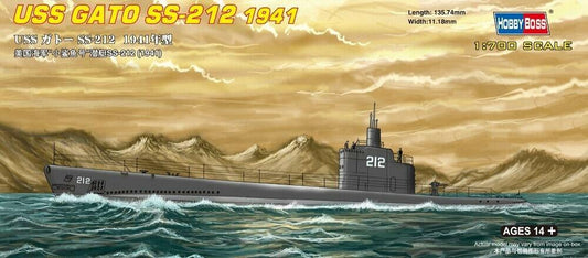 Hobby Boss 87012 USS Submarine Gato SS-212 1941 Model