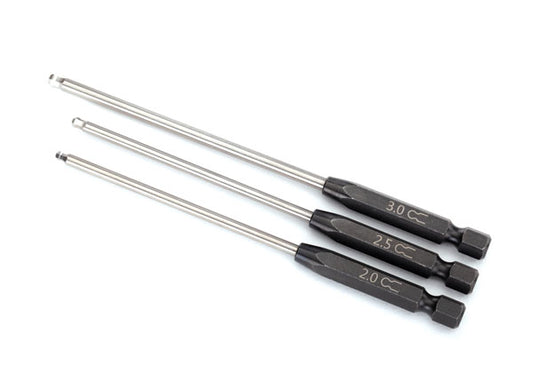 Speed Bit Set hex driver 3-piece ball-end (2.0mm 2.5mm 3.0mm) 1/4" drive