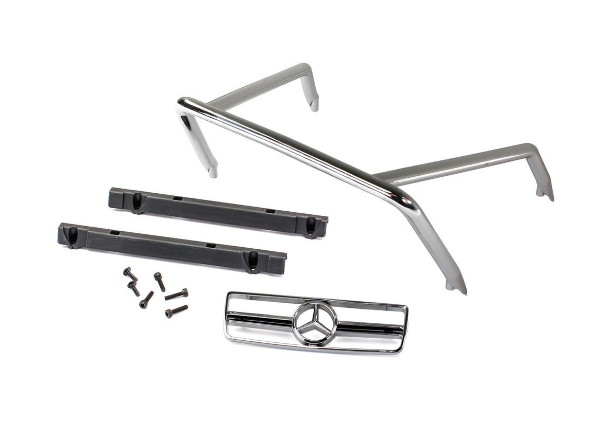 Grille Mercedes-Benz G 63/ roll bar/ mounts left & right/ 2.6x8 BCS (self-tapping) (2)/ 2.5x10 CS (4) (fits #8825 body)
