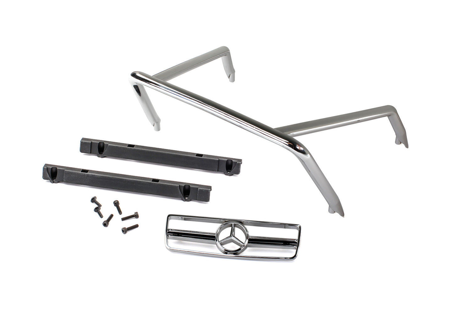Grille Mercedes-Benz G 63/ roll bar/ mounts left & right/ 2.6x8 BCS (self-tapping) (2)/ 2.5x10 CS (4) (fits #8825 body)