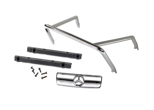 Grille Mercedes-Benz G 63/ roll bar/ mounts left & right/ 2.6x8 BCS (self-tapping) (2)/ 2.5x10 CS (4) (fits #8825 body)
